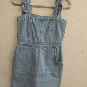 Forever 21 Light Blue Denim Dress